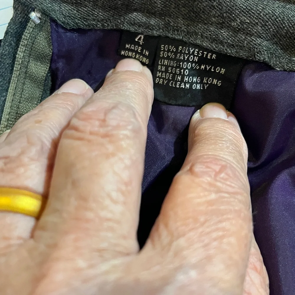 Vintage Sassco pencil skirt and blazer suit size 4 - Picture 7 of 7